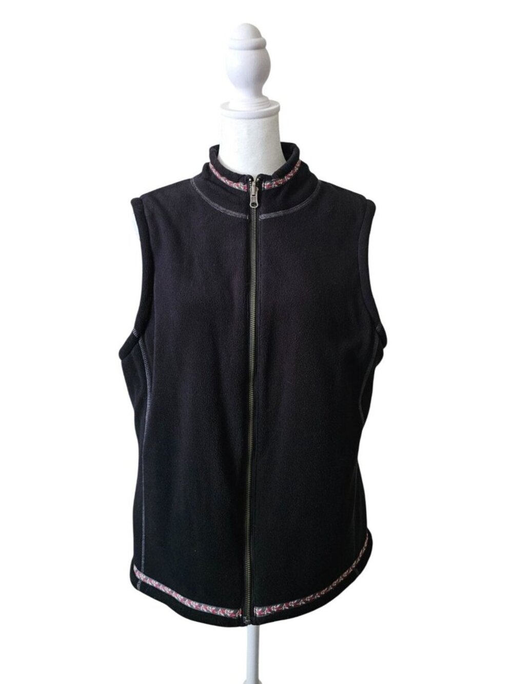 VTG Gander Mtn Guide Series Womens Reversible Wool/Fleece Vest L Gorpcore Cabin